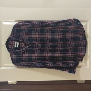 Treasure & Bond size L plaid boyfriend button up shirt